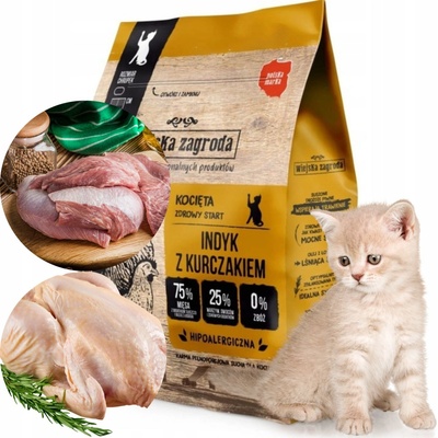 WIEJSKA ZAGRODA Morčacie s kuracím pre mačiatka 1,6 kg