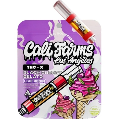 CaliFarms THC - X náplň 1 ml Black Cherry Gelato s Live resin terpeny