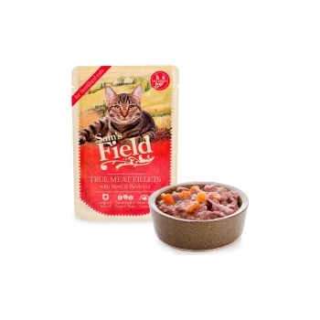 Sam´s Field Sterilized True Meat Fillets with Beef & Beetroot 85 g