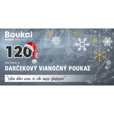 Vianočný voucher v hodnote 120 eur na náradie