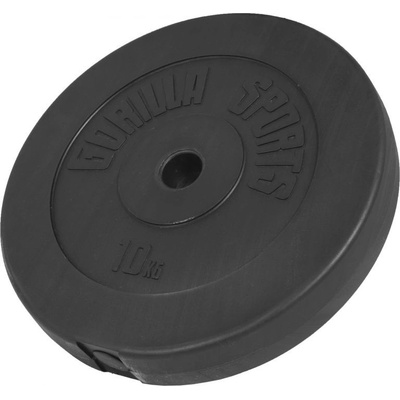 Gorilla Sports plastový činkový kotúč 10 kg 330 mm
