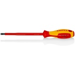 KNIPEX Отвертка шлиц 6.5, vde 1000v жълто-червена ръкохватка 262мм, (k982065)