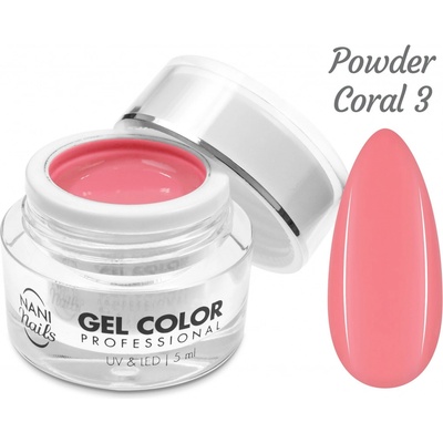 NANI UV/LED gél Powder Coral 5 ml