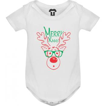 Image 1 of Бебешко боди в различни цветове Merry Christmas