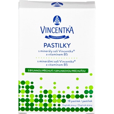 VINCENTKA,A.S. Vincentka Pastilky bylinné 18ks
