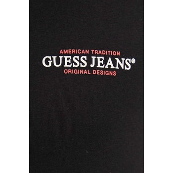 Guess Jeans Памучна блуза с дълги ръкави Guess Jeans в черно с принт M4YI54 K8HM0 (M4YI54.K8HM0)