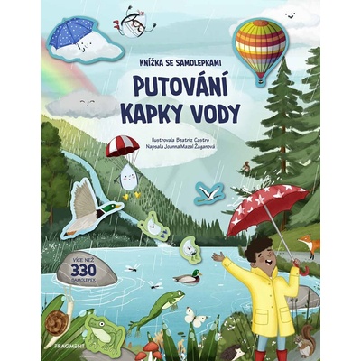Knížka se samolepkami putování kapky vody