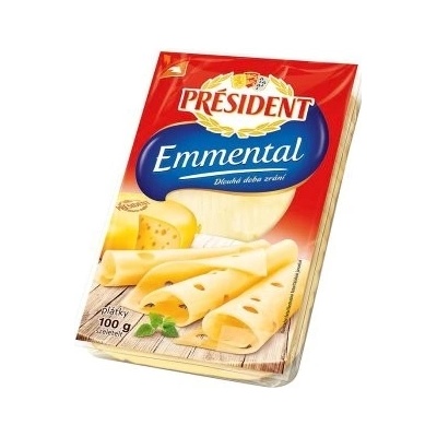 Président Emmental plátky 100 g