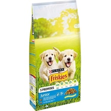 Friskies dog Junior s kuraťom a zeleninou s mliekom 15 kg