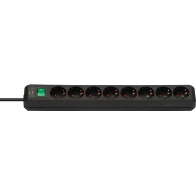 brennenstuhl РАЗКЛОНИТЕЛ 8 ГНЕЗДА 3М ЧЕРЕН eco-line (4007123114429)