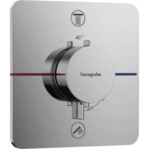 Hansgrohe ShowerSelect Comfort Q - Термостатичен смесител за вграждане, за 2 уреда, хром 15586000 (15586000)
