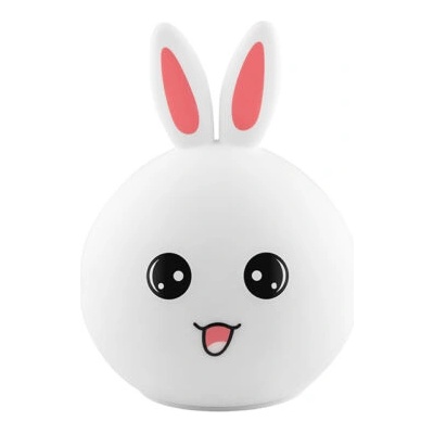 Tracer Bunny, RGB LED, 5 цветови тона, 4 режима на осветяване, силикон, безжичен, нощна лампа (TRAOSW47255)