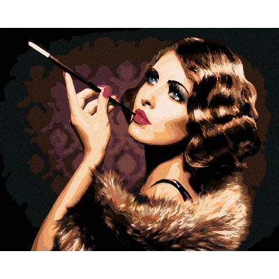 Zuty Malování podle čísel ELEGANTNÍ ŽENA S CIGARETOU