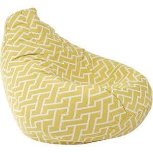PUFRELAX Пуф круша, Nirvana Hobbit, Zippity Yellow, Перящ се калъф, Пълнеж от полистиролни перли, 220л (PUF-G-NH-PT-ZIY) - topmall