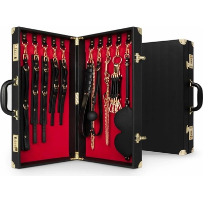 Bedroom Fantasies Bondage Suitcase PU Leather 13 pcs