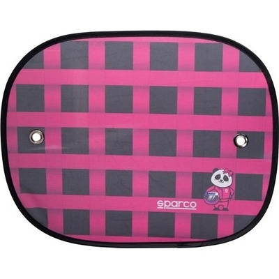 Sparco Clony slnečné na bočné okno červené 44 x 36 cm 2 ks