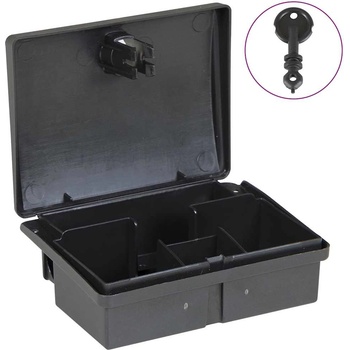 vidaXL капани за мишки 10 бр. черни 13x10x4 cm (4106482)