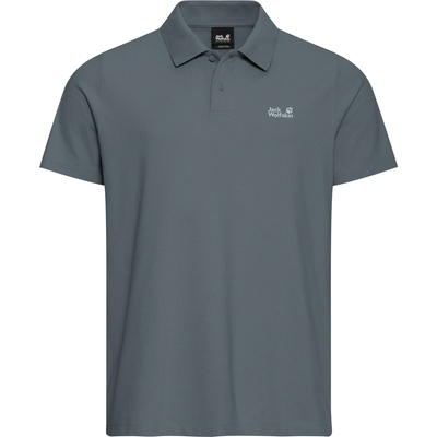 Jack Wolfskin Мъжка поло тениска Jack Wolfskin Essential Polo shirt - Grey Odessa (216-7656-0314)