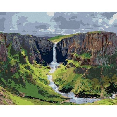 zuty Malování Podle Čísel Vodopády Metsunyane 40 x 50 Cm Plátno Rám