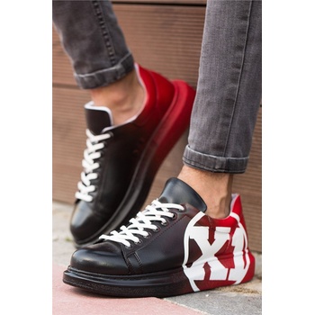 Chekich Унисекс обувки с връзки CH254 - Черно-Червени #359815 (359815_Червен)