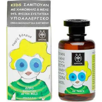 APIVITA Мек шампоан за деца с мед и лайка , Apivita Kids Shampoo Chamomile & Honey 250ml