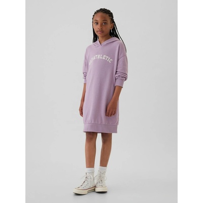 GAP dětské mikinové šaty Gap Athletic fialová