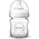 Dojčenské fľaše Philips Avent natural sklo cumlík extra mäkký novorodenecký SCF051/17 1x1 ks 120 ml