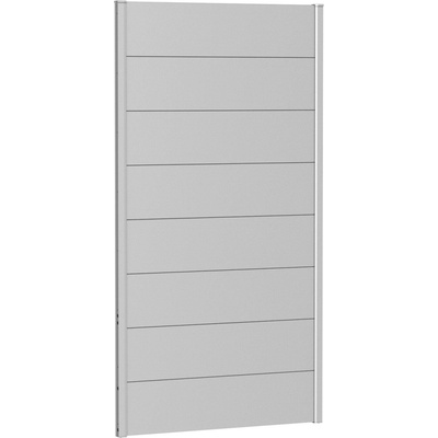 Biohort zástena na ochranu súkromia 180 - 194 x 4,4 x 182 - tmavosivá metalická