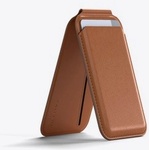 Satechi Vegan-Leather Magnetic Wallet Stand (iPhone 12/13/14/15 all models) - Brown (ST-VLWN) - iStore