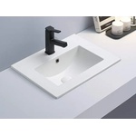 Inter Ceramic Мивка за баня Софи 61х46, 5 см, бял мат за шкаф (6066mw)