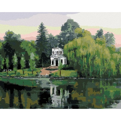 Zuty Malování Podle Čísel Park Sofiyivka Na Ukrajině 80 x 100 cm Plátno Rám