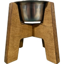 Wook Miska pro psy se dřevěným stojanem 450 ml 100 mm
