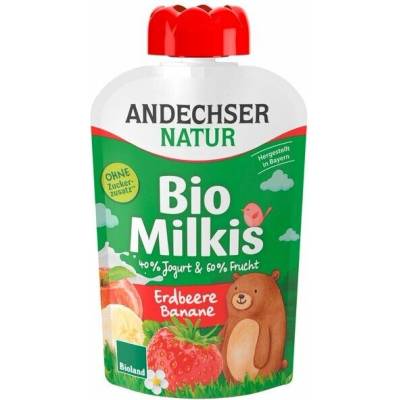 Andechser Natur Jogurtová svačinka jahoda banán medvěd 100 g
