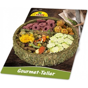 JR FARM Gourmet Teller - Лакомство, гурме чиния за гризачи и мини зайчета, 100 гр