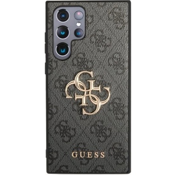 Image 1 of GUESS Гръб Guess PU 4G Metal Logo Case за Samsung Galaxy S23 Ultra - Сив