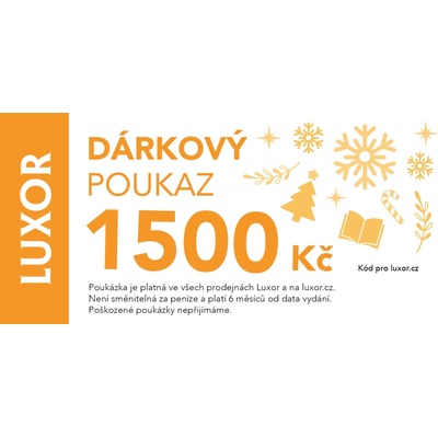Luxor Elektronický dárkový poukaz 1500 Kč - Vánoční