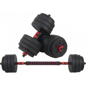 Sportmann Комплект дъмбели и гири sportmann shg07, 40 кг, Черен, Червен