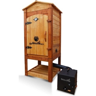 GRILLPAL dřevěná udírna Profi Smoker XXXL 75x75, 480 l bezbarvá/teak