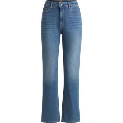 Boss Дънки Boss Women's Ada Straight High Rise Slim Fit Jeans - Bright Blue