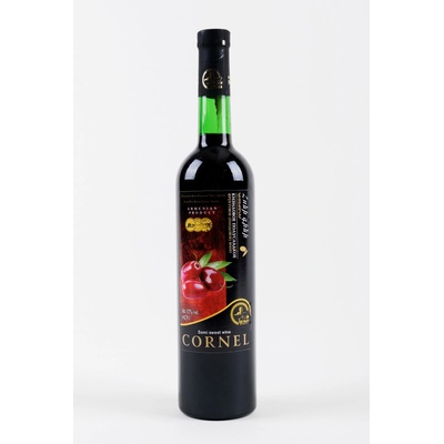 Ijevan CORNELIAN CHERRY Ovocné polosladké červené víno 12 % (holá láhev)