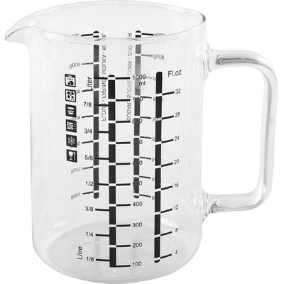 Odměrka kuchyňská obsah 1,0l skleněná