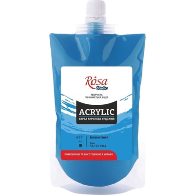 Rosa Studio АКРИЛНА боя Blue (417) 200 ml 1 бр (323200417)