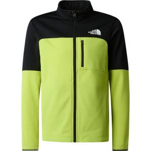 The North Face Детско поларено яке The North Face Kid's Teen Hike Midlayer Fullzip Fleece jacket - Black / Fizz Lime (703-5339-0613)