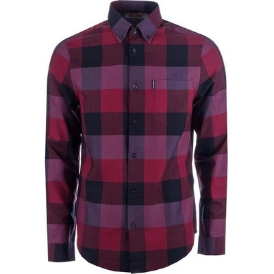 Ben Sherman Mens Oversize Gingham shirt Red