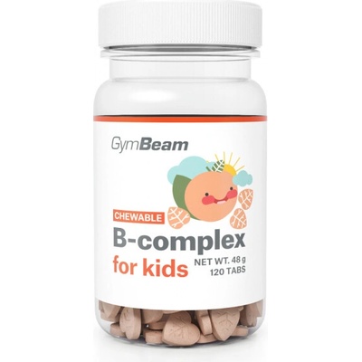 GymBeam B-komplex na cucání pro děti Marhule 120 tablet