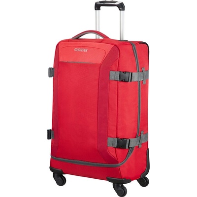 American Tourister ROAD QUEST SpinnerDUFFLE M Solid Red 1819 červená 62 l