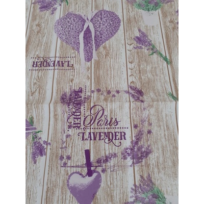 Top textil PVC ubrus Levandule 160x140cm