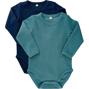 Minymo Детско ежедневно термо бельо Minymo Kid's Body L/S (2-Pack) Everyday base layer - Goblin Blue - размер 62 (EU) (714-1852-0513)