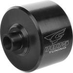 Team corally - Xtreme Diff Case - 35mm - Aluminium 7075 - Hard Anodised - Black - Center - Made in Italy - 1 pc C-00180-411 (C-00180-411)
