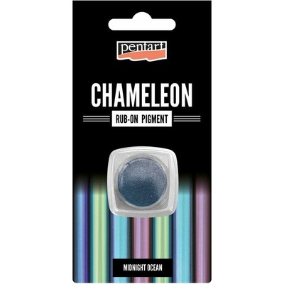 Rub-on pigmentový prášek Chameleon Pentart 0.5 g - Půlnoční oceán